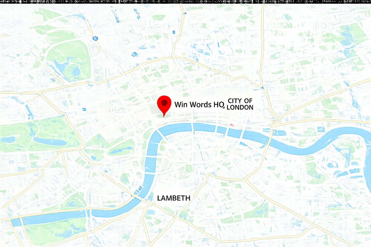 Win Words HQ, London